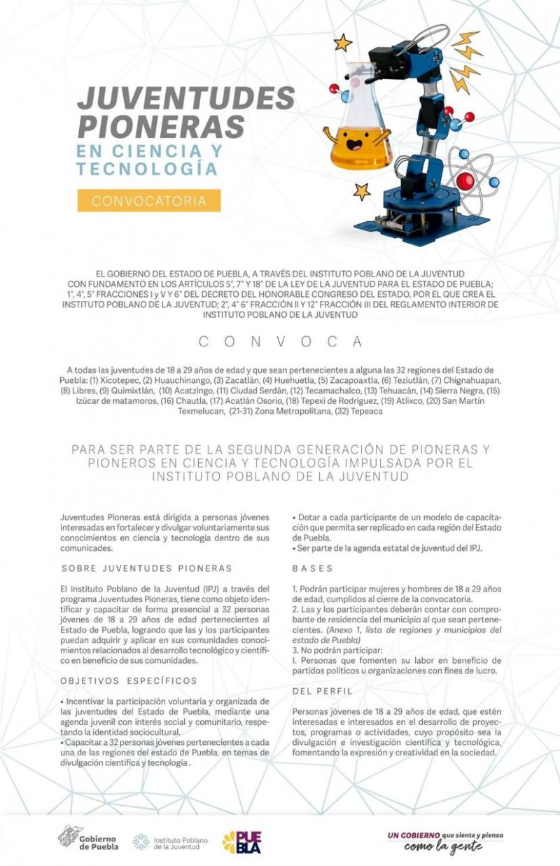 Juventudes pioneras en ciencia y tecnología